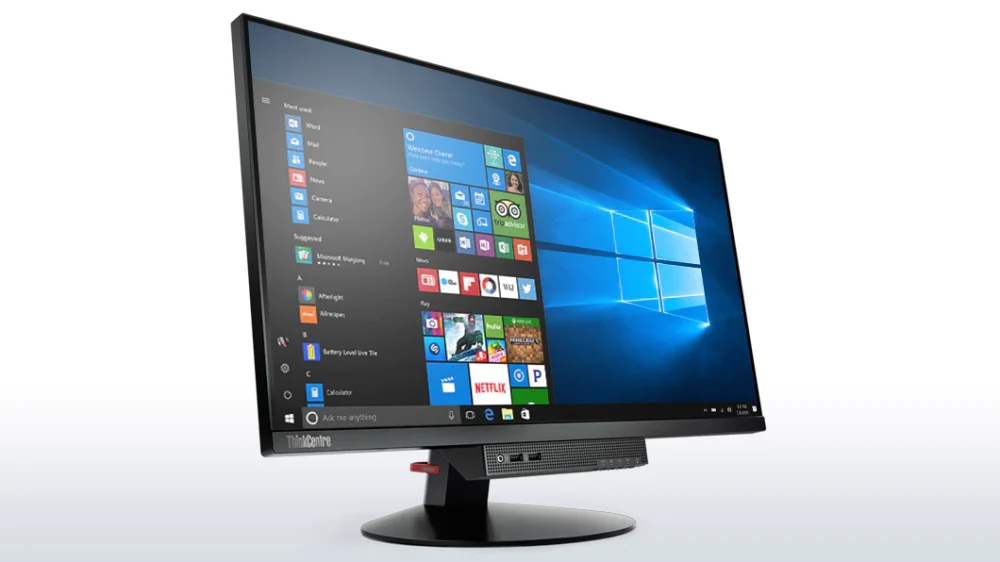 Lenovo TIO24D + ThinkCentre M910q Tiny